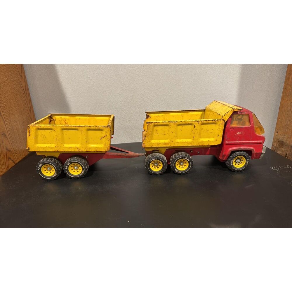 Tonka Dump Truck and Pup Trailer
